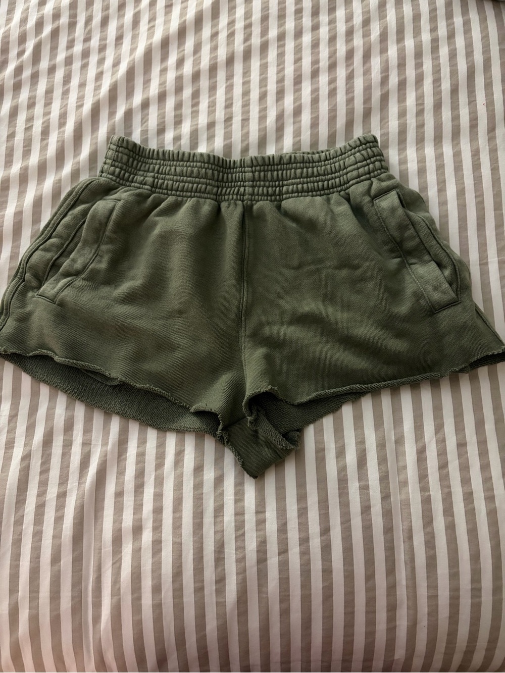 aerie Olive Green Athletic Lounge Shorts